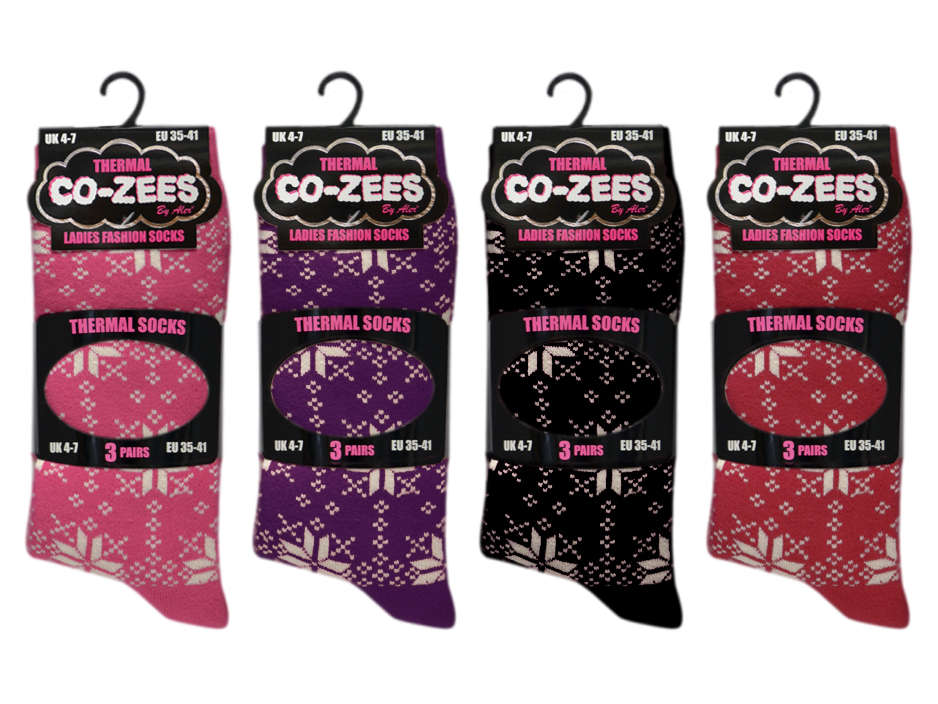 3610-3-d-co-zees-ladies-3pk-snowflakes-thermal-socks-dark-packaging